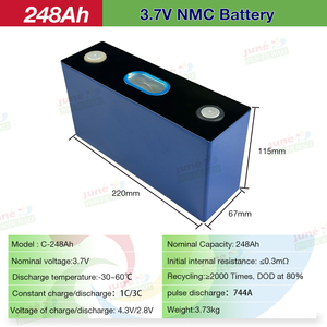 Catl <span class=keywords><strong>3.7V</strong></span> 248ah Ncm Oplaadbare Lithium Ion Batterij Gloednieuwe 250ah Batterijen Zonne-Energie Oplaadbare Batterij Elektrisch Voertuig - Product Image 3