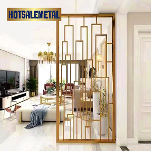 Custom Size Mirror Wall Stainless Steel Room Divider Screen Laser Cut Metal <b>Partition</b> for Living Area Unique Design - Product Image 6