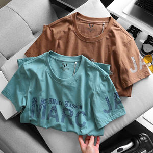 Liquidación en stock Camiseta transpirable cómoda impermeable y resistente a las manchas 72.4% algodón 27.6% poliéster camiseta - Product Image 1