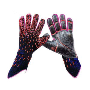 Football Goalkeeper Gloves Full Finger PU Powerful Catch Non Slip Breathable Quick Drying Adjustable <b>Wrist</b> <b>Strap</b> Finger Thumb - Product Image 5