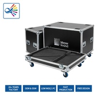 Vente en gros de boîtes de transport pour enceintes en aluminium robuste et contreplaqué, personnalisées, 2 en 1, OEM ODM pour enceintes Meyer Sound