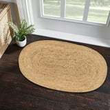 Alfombra Ovalada de Yute Hecha a Mano, Ecológica, Moderna y Duradera, Personalizada, para Áreas de Alto Tráfico, Alfombra para Sala de Estar, Tejido Resistente, Diseño Robusto, Duradera - Product Image 3