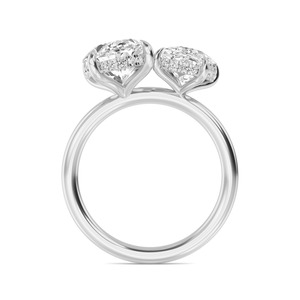 Anillo de Boda Atemporal con Diamante Cultivado en Laboratorio de Corte Cojín en Oro Rosa de 10K, 1.07 CTW, para Joyería Fina Nupcial Elegante - Product Image 4