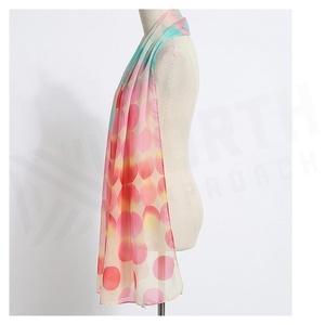 Pañuelo de Chifón para Mujer, Estampado de Puntos, Largo, Multifuncional, Casual, para Todas las Temporadas, Accesorio de Moda - Product Image 3
