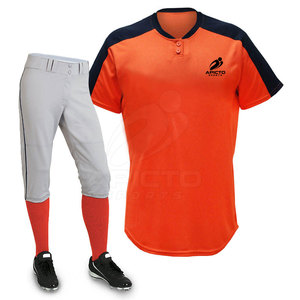 Uniforme de baseball respirant de haute qualité pour hommes adultes avec maillot et pantalon légers Couleurs et designs personnalisés - Product Image 2