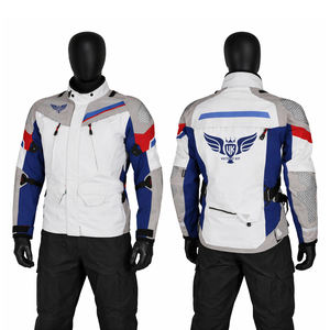 Veste de moto imperméable pour homme, sur mesure, vente en gros, protection CE, pour la conduite en moto tout-terrain et en ville - Product Image 1