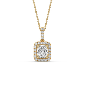 IGI Certified 3 Ct Cushion cut Lab Grown Diamond Pendant 925 <b>Silver</b> Unique Style Lightweight Brilliant Cut Wedding Fine Jewelry - Product Image 1