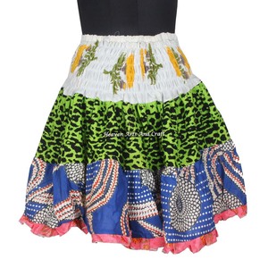 Direct From Manufacturer Gypsy <b>Patchwork</b> Mini Rara <b>Skirt</b> Hippy Boho Festival Boho Stylish Multi Color Patch Cotton Mini Sexy - Product Image 2