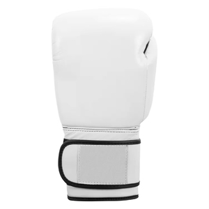 White leather boxing gloves <b>Velcro</b> closure for adults Boxing gloves for training - Product Image 2