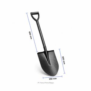 Pala de Jardín de Acero de Alta Calidad con Mango en D, Hoja Cuadrada Puntiaguda para Uso Agrícola y de Construcción - Product Image 3