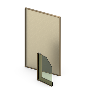 Perfil de aluminio Tien Dat para puerta de armario con panel de vidrio y tirador curvo, servicios OEM/ODM - Product Image 2