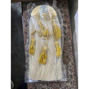 Este es un sporran de crin de caballo de gala completo de los Seaforth Highlanders Other Ranks, con cantle de lingotes de oro y borlas. - Product Image 5