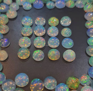 Venta al por mayor etíope Welo Opal cabujón Natural AAAA grado piedra preciosa suelta de mayor tamaño 7mm forma ovalada - Product Image 2