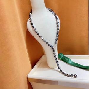 Collar de Perlas de Agua Dulce de 11-12 mm, Plata S925, Nuevo Estilo de Lujo Ligero, con Colgante de 11-12 mm, Accesorios para Mujer - Product Image 1