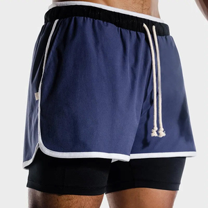 กางเกงขาสั้นขายส่งสำหรับผู้ชาย ผ้าถัก ระบายอากาศ กันลม สวมใส่สบาย เหมาะสำหรับเล่นกีฬา - Product Image 3