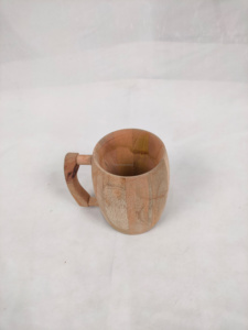 Koi Factory Direct Handmade <b>Vintage</b> Wood Grain Big Belly Tea <b>Mug</b> Custom Logo Eco-Friendly Lightweight Handle Party Wedding Gift - Product Image 3