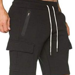 Pantalones Cortos de Hombre Tejidos Transpirables Estilo Cargo Bermuda Lisos con Lavado Ácido, Ideales para Fitness y Estilo Vintage - ¡Gran Oferta! - Product Image 4