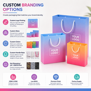 Vibe Ready Luxury Paperboard Shopping <b>Bags</b> with Handles Eco-Friendly & Reusable Customizable for Gift Wrapping and Candle <b>Bags</b> - Product Image 3