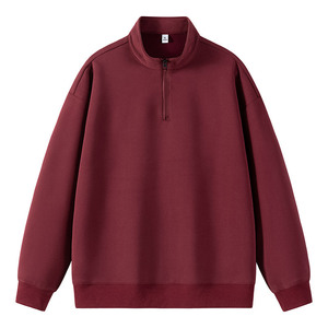 Sudadera Verde Oliva con Cierre de Cremallera, para Hombre, Talla Grande, Cuello Alto, Manga Larga, Color Sólido, Estilo Normcore, para Otoño - Product Image 5