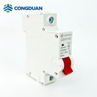 Disjoncteur miniature 1P DZ47-63 6kA Courbe C 230V 400V pour boîtier de distribution