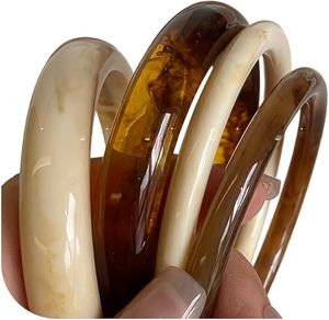 Bracelets rigides épais et ronds en résine acrylique pour seniors, étanches, pour anniversaires et mariages ALTAMASH CRAFT - Product Image 4