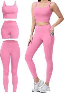 Top Trending Bnice Solid <b>Lace</b> Women's Yoga Leggings 2-Piece Set High Waist Seamed Breathable Spandex/Nylon Butt Lift Fitness - Product Image 4