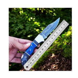Cuchillo de Bolsillo Plegable de Damasco Hecho a Mano con Madera Exótica, Cuchillo de Camping de Alta Calidad, Soporte OEM - Product Image 1