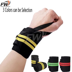 Bandes de poignet de haute qualité personnalisées, en nylon élastique, pour la musculation et les sports de gym, avec protection de la paume tendance. - Product Image 1