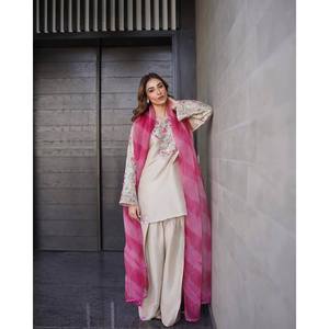 Hermosa parte superior e inferior de ropa de fiesta con Conjunto elegante de tamaño Dupatta XL - Product Image 4