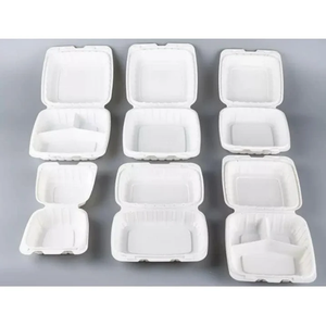 Contenants alimentaires à emporter en bagasse, biodégradables, sans BPA, écologiques, robustes, étanches, compostables - Product Image 1