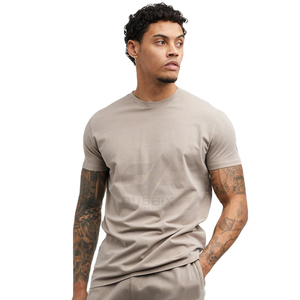2026 Men's Eco-Friendly Quick Dry 100% Cotton Customizable Sticker Printed <b>T</b>-Shirt <b>Back</b> Neck Logo Position Ringer - Product Image 5