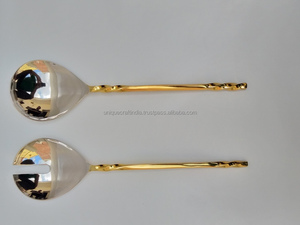 Juego de Cubiertos de Acero Inoxidable Plateado de Diseño Moderno y Alta Calidad, Cucharas y Tenedores Ecológicos para Cocina - Product Image 2