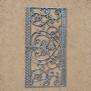 Rampe d'escalier en fer forgé, panneau de balustrade en fonte orné, garde-corps métallique décoratif à volutes, pour marches en pierre, balustrade extérieure - Product Image 4