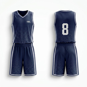 Tenue de basketball haut de gamme respirante : maillot et short personnalisables pour entraînement et tournoi - Product Image 1