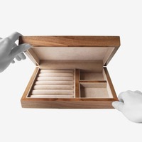 Boîte de rangement décorative de luxe en bois avec miroir pour la décoration de table, nouvelle boîte de rangement de luxe pour l'emballage de cadeaux