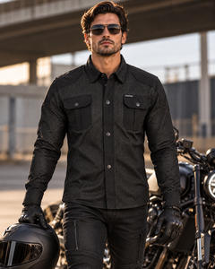 Chemise de moto légère pour l'été, vêtement de protection pour climat chaud, fabrication OEM et ODM personnalisée, doublure en aramide CE LVL2 - Product Image 1
