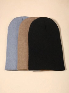Balaclava et bonnet de ski 2-en-1 personnalisés, tricotés, unisexe, 100% coton, rayés, jacquard, pour l'hiver et le sport - Product Image 3