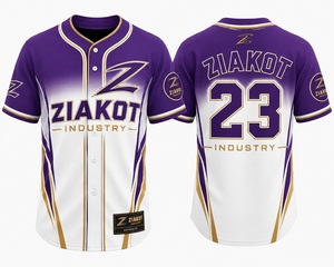 เสื้อเบสบอลสีเขียวขาวทองคุณภาพสูงสั่งทำได้จากผู้ผลิตในปากีสถาน - Product Image 2
