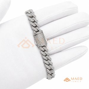 Pulsera de Cadena Fina con Moissanita Plateada, Joyería de Moda para Uso Diario, Regalo para Hombres y Mujeres, Estilo Los Ángeles - Product Image 6