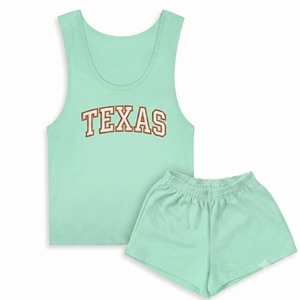 Women Cotton Tank Top and Matching Shorts <b>Set</b> Soft Fleece Sleeveless Casual Summer Activewear - Product Image 1