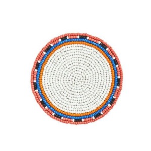 Sous-verre rond imperméable en perles et résine avec motif mosaïque étoile de mer, style moderne, peint, écologique, article promotionnel - Product Image 2