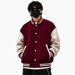 Premium <b>Men's</b> Varsity <b>Jacket</b> Cotton Blend Baseball Style <b>Jacket</b> for Everyday Wear - Product Image 4
