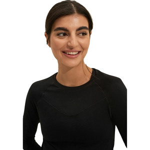 Últimas Novedades en Tops de Yoga para Mujer de Alta Calidad al por Mayor, Top Corto Ajustado con Logotipo Frontal, Transpirable, de Manga Larga y Secado Rápido - Product Image 4