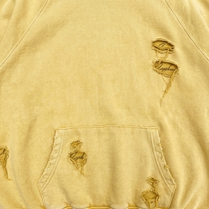 Hoodies crop à épaules tombantes effet usé, les plus vendus en gros, haute qualité, 100% coton épais, personnalisables, vierges, coupe oversize unisexe - Product Image 5
