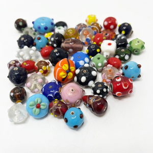 Perles en verre filé à la main à motifs, écologiques, détails artistiques, parfaites pour la fabrication de bijoux, emballage en vrac, acheteurs en gros - Product Image 6