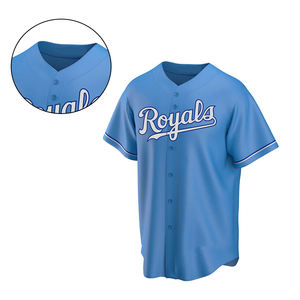 Maillots de baseball et de softball pour hommes adultes, conçus sur mesure, respirants, uniformes imprimés par sublimation, 100% polyester - Product Image 4