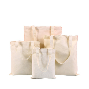 Sac fourre-tout en toile de coton personnalisable pour femme, réutilisable, vierge, avec logo personnalisé, pour le shopping, vente en gros - Product Image 5