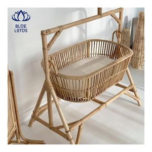 ENTREGA INMEDIATA Cuna de Ratán 2026, Material Seguro y Resistente para un Sueño Estable y un Balanceo Suave para una Sensación Relajante - Product Image 5