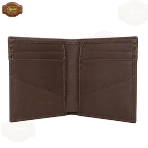 Portefeuille pliable en cuir Signature |   Portefeuille bifold en cuir véritable pour homme de qualité supérieure, fournisseur en gros OEM ODM - Product Image 2