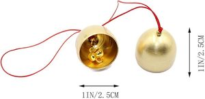 Private Branding Neat Metal Christmas Hanging Bell Ornament For Xmas Tree Festive Hanging Decorative Purpose - Product Image 2
